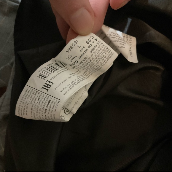 Mango MNG Gray Shift Dress Plaid Long Sleeve Knee Length 4 - Picture 13 of 13